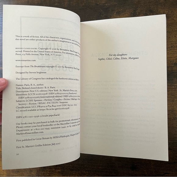 Behind Closed Doors By B.A. Paris N1 - Picture 3 of 6